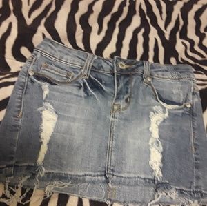 Jean Mini skirt